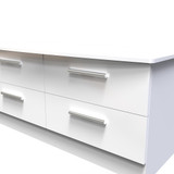 Knightsbridge 4 Drawer Bed Box in White Gloss