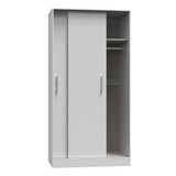 Knightsbridge Sliding Wardrobe (100cm wide) in Grey Matt