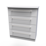 Sherwood 4 Drawer Chest in Grey Matt