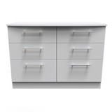 Sherwood 6 Drawer Midi Chest in Grey Matt