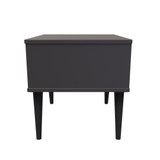 Hong Kong (Black Legs) 1 Drawer Midi Chest with Legs in Graphite Black