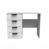 Hong Kong (Black Legs) 4 Drawer Vanity in White Matt