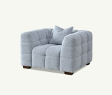 Aluxo Tribeca in Pearl Boucle Fabric Chair