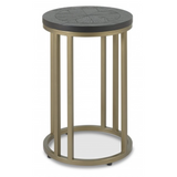 Chevron Peppercorn Ash Side Table