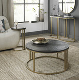 Chevron Peppercorn Ash Coffee Table