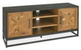 Indus Rustic Oak & Peppercorn Entertainment Unit