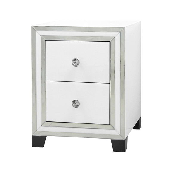 White Manhattan 2 Drawer Cabinet
