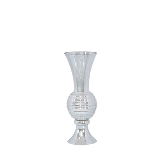 Aurora Small 45cm Silver Glass Vase