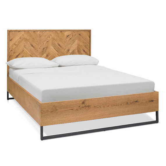 Riva Rustic Oak Panel Bedstead