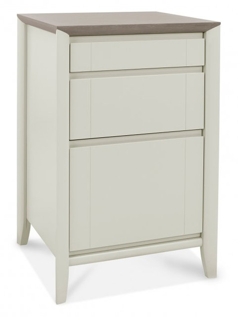 Bergen Grey Washed Oak & Soft Grey Filing Cabinet