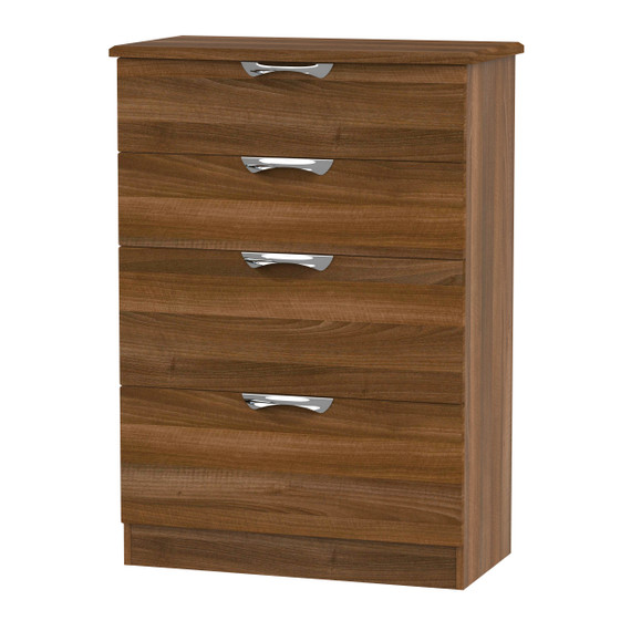 Camden 4 Drawer Deep Chest in Noche Walnut