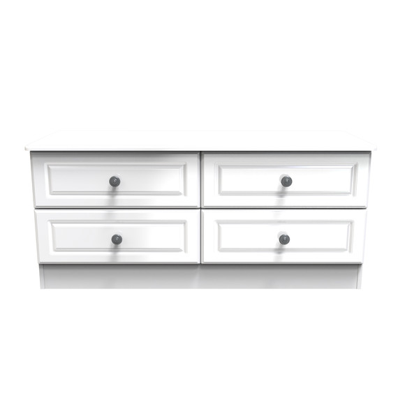 Pembroke 4 Drawer Bed Box in White Gloss