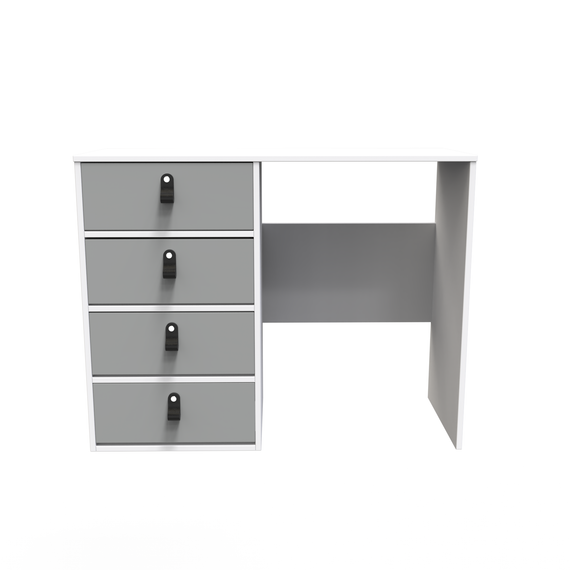 Diego R 4 Drawer Vanity in Dusk Grey & White Matt