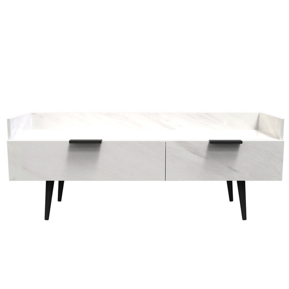 Hong Kong (Black Legs) Media Console Unit in Marble