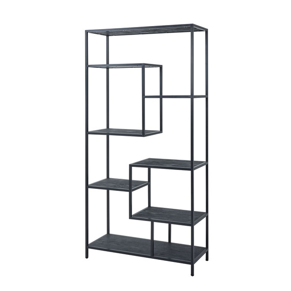 Large Black Multi Shelf Unit