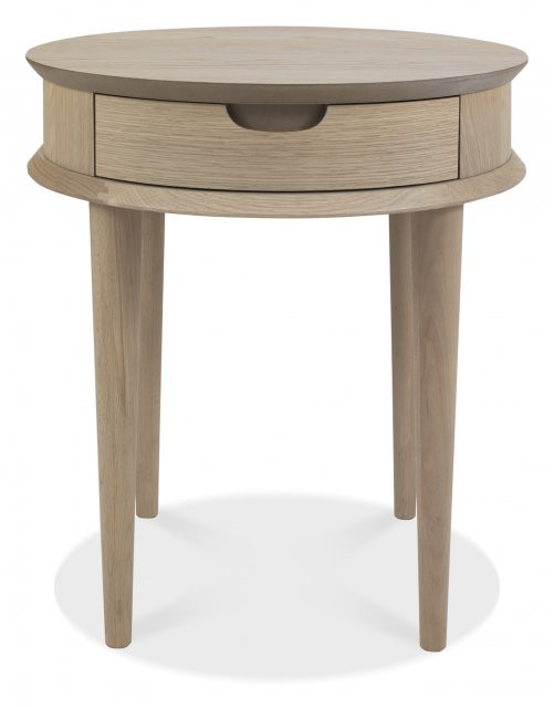 Dansk Scandi Oak Lamp Table With Drawer