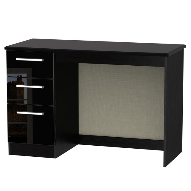 Knightsbridge Desk in Black Gloss & Black Matt