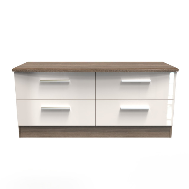 Knightsbridge 4 Drawer Bed Box in Kashmir Gloss & Darkolino