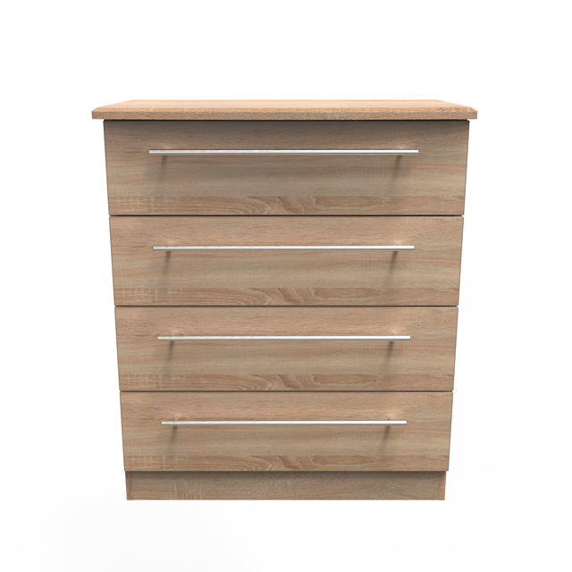 Sherwood 4 Drawer Chest in Bardolino Oak