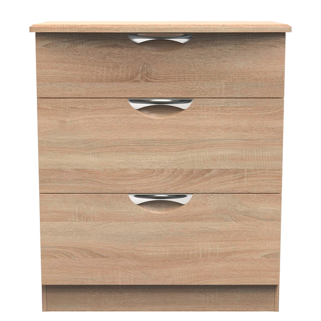 Camden 3 Drawer Deep Chest in Bardolino Oak