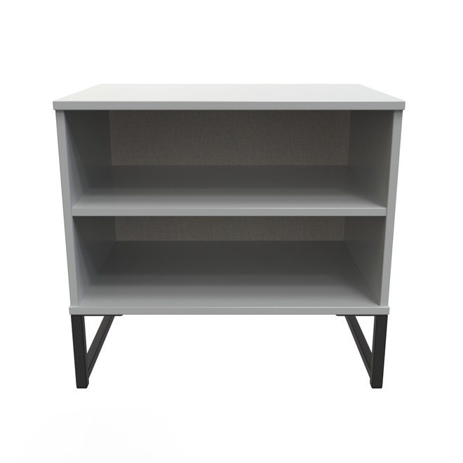 Diego Double Open Bedside Cabinet (Diego) in Dusk Grey