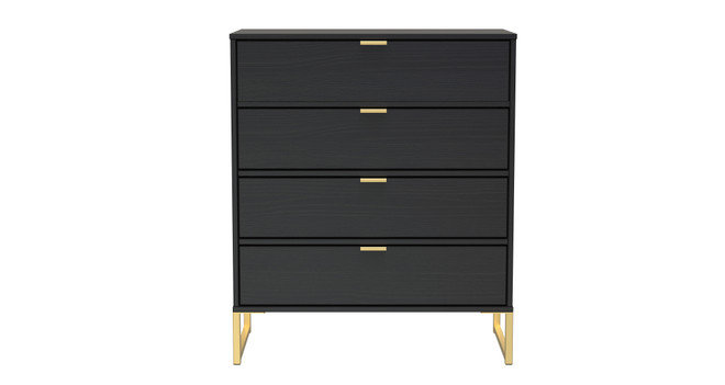 Diego 4 Drawer Chest (Diego) in Black Matt