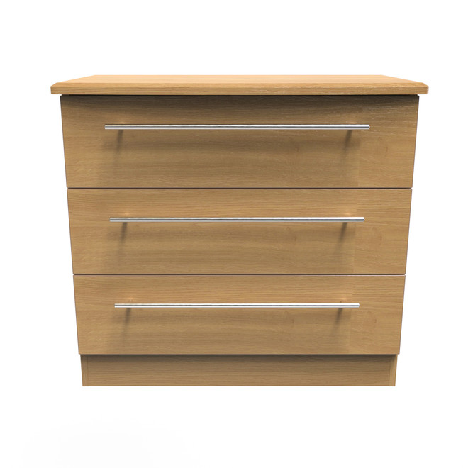 Sherwood 3 Drawer Chest in Modern Oak