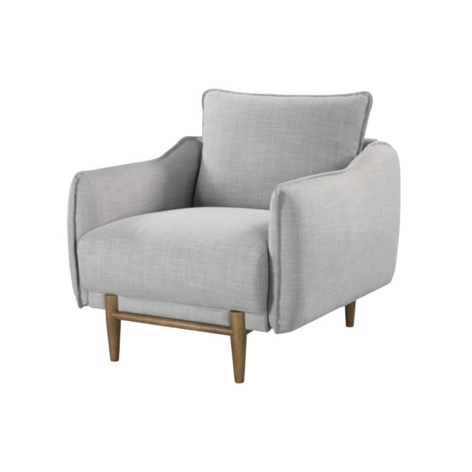 Louie Armchair | Grey Linen Armchair