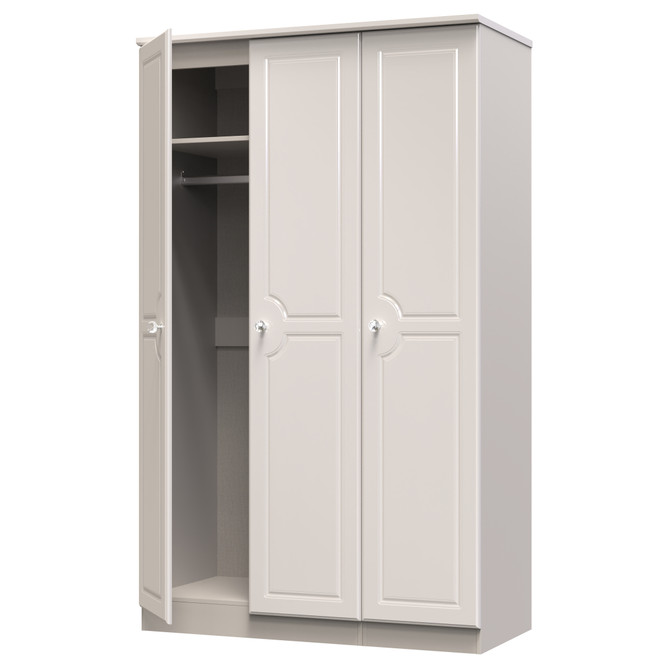 Balmoral Triple Plain Wardrobe in Kashmir Gloss & Kashmir