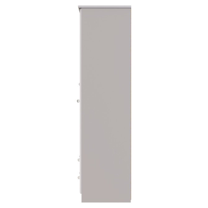 Balmoral Triple 2 Drawer Mirrored Wardrobe in Kashmir Gloss & Kashmir