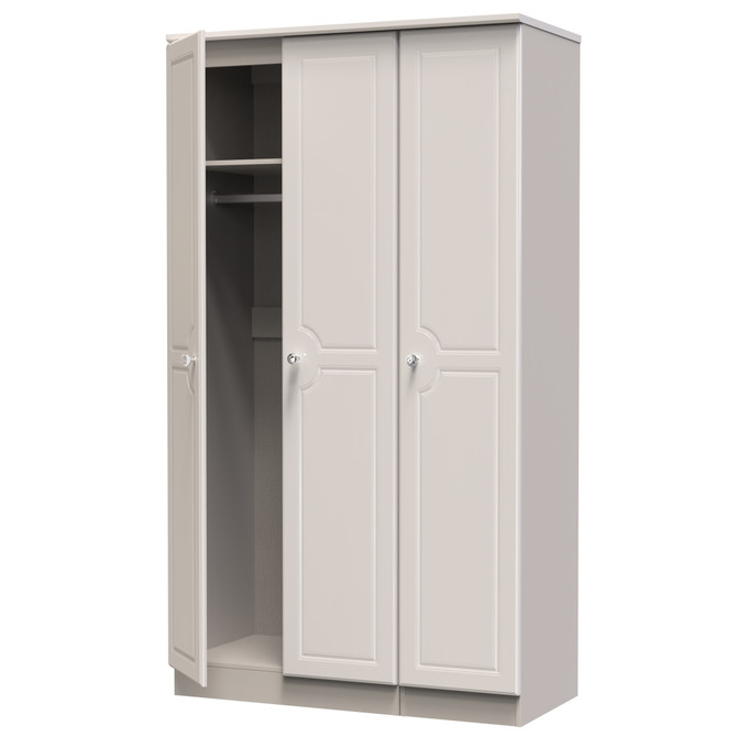 Balmoral Tall Triple Plain Wardrobe in Kashmir Gloss & Kashmir