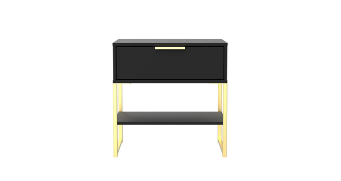Diego Single 1 Drawer Bedside Cabinet (Diego) in Black Matt