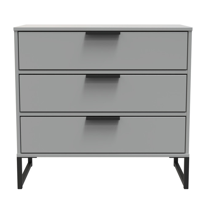 Diego 3 Drawer Chest (Diego) in Dusk Grey