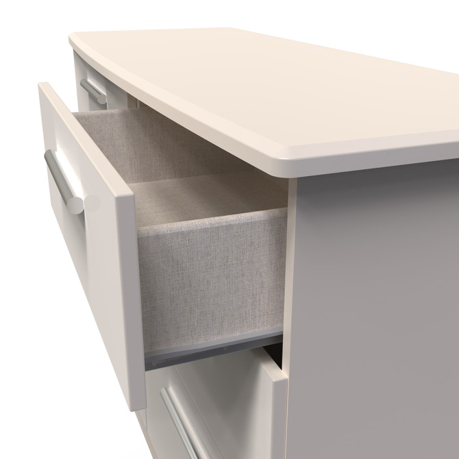 Knightsbridge 6 Drawer Midi Chest in Kashmir Gloss & Kashmir