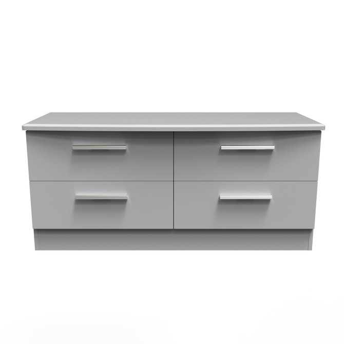 Knightsbridge 4 Drawer Bed Box in Grey Matt