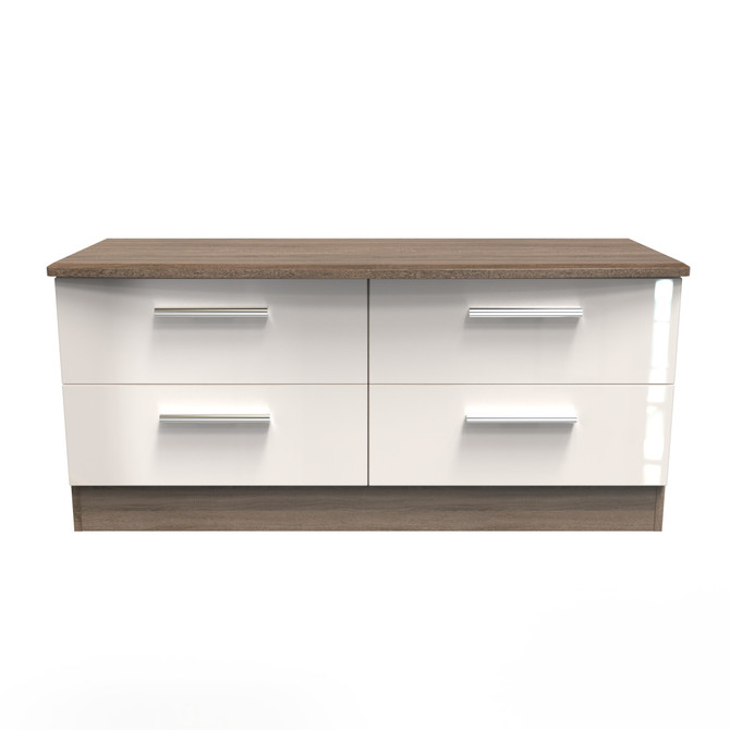 Knightsbridge 4 Drawer Bed Box in Kashmir Gloss & Darkolino