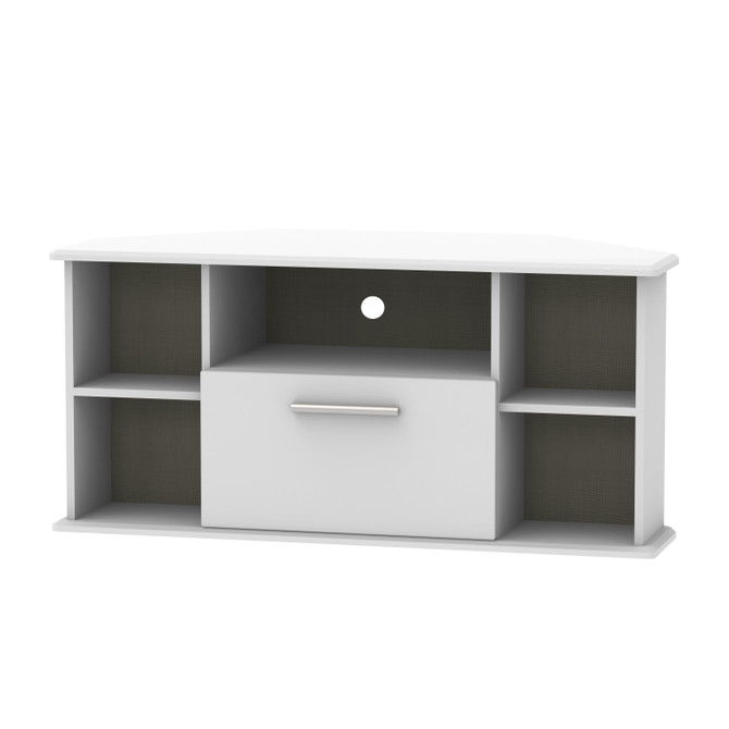 Knightsbridge Corner TV Unit in Grey Matt