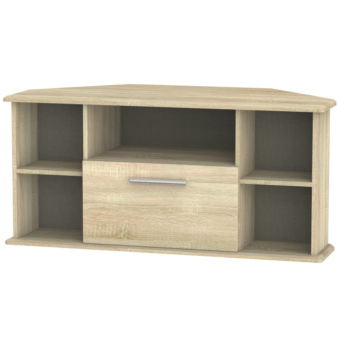 Knightsbridge Corner TV Unit in Bardolino Oak