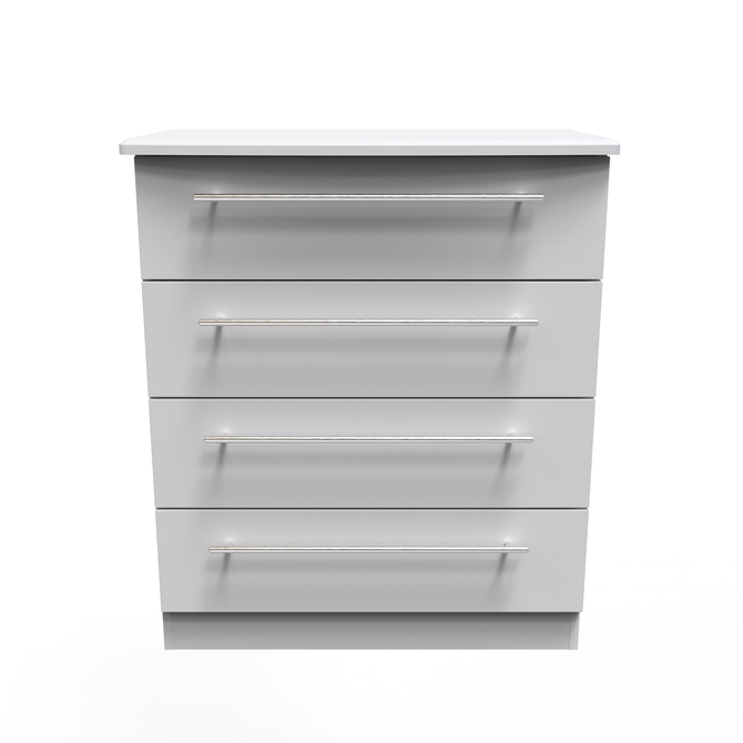 Sherwood 4 Drawer Chest in Grey Matt