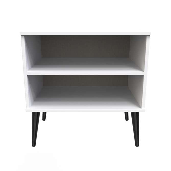 Diego R Double Open Unit in Dusk Grey & White Matt