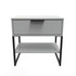 Diego Single 1 Drawer Bedside Cabinet (Diego) in Dusk Grey