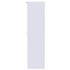 Balmoral Tall Double Hanging Wardrobe in White Gloss & White