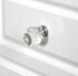 Balmoral Tall Double Hanging Wardrobe in White Gloss & White