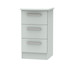 Knightsbridge 3 Drawer Bedside Cabinet in Grey Matt