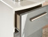 Knightsbridge Tall Triple Mirrored Wardrobe in Grey Gloss & White