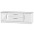 Knightsbridge Wide 2 Door/2 Drawer TV Unit in White Gloss