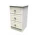Pembroke 3 Drawer Bedside Cabinet in Cream Matt