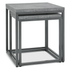 Renzo Zinc & Dark Grey Nest Of Lamp Tables