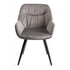 Dali Velvet Fabric Chairs with Black Legs (Pair)