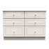 Balmoral 6 Drawer Midi Chest in Kashmir Gloss & Kashmir